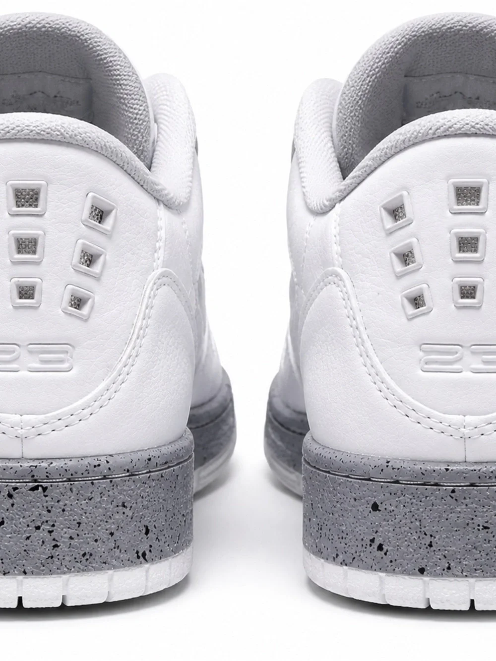 Jordan Men’s White and Gray Low-Top Sneakers